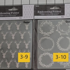 Darice Border Embossing Folders, Darice Embossing Folders NIP, Cardmaking, Scrapbooking, Crafting, Paper Crafts, Group 2, 3, 4, & 7 3.9 Deer Heads