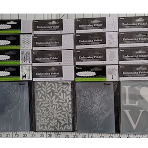 Pastas de gravação de borda, escolha de um pacote, NIP de pastas de gravação Darice, confecção de cartões, scrapbooking, artesanato, artesanato em papel, grupo três