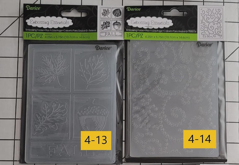 Darice Border Embossing Folders, Darice Embossing Folders NIP, Cardmaking, Scrapbooking, Crafting, Paper Crafts, Group 2, 3, 4, & 7 4.14 Gem Swirl