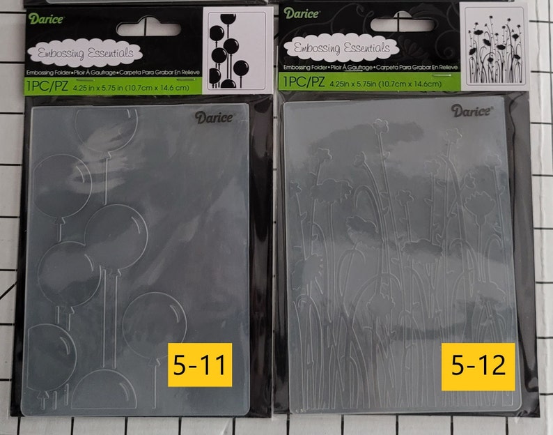 Border Embossing Folders, Choice of One Package, Darice Embossing