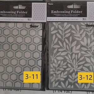 Darice Border Embossing Folders, Darice Embossing Folders NIP, Cardmaking, Scrapbooking, Crafting, Paper Crafts, Group 2, 3, 4, & 7 3.11 Honeycomb