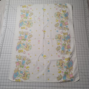 Vintage Fischer Preis Teddy Beddy Flanell Baby Decke