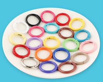 26mm  Round Spring Clasp,Metal Snap Hook for DIY Keychain, Handbag
