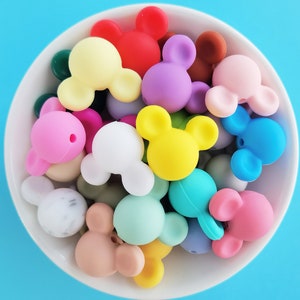 Mouse Silicone Beads , Silicone Beads, Bulk Silicone Beads, Cartoon Silicone Bead Wholesale, BPA Free