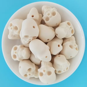 Skull Silicone Beads, Bulk Silicone Beads, Silicone Skull Bead Wholesale, BPA Free