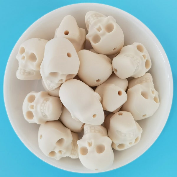 Skull Silicone Beads, Bulk Silicone Beads, Silicone Skull Bead Wholesale, BPA Free