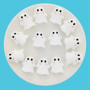 3D Ghost Silicone Beads, Halloween Silicone Focal Beads, Bulk Silicone Focal Beads, Silicone Bead Wholesale,DIY Keychain Beaded Pen Gift