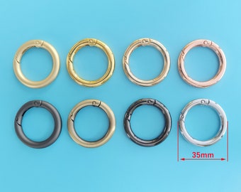 35mm Round Spring Clasp, Spring Ring, Bracelet Keychain, Keychain DIY, Keychain Wholesale