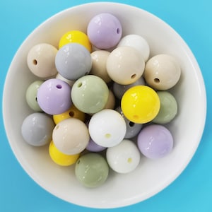 15mm Glossy Silicone Beads, Bulk Silicone Beads, Round Silicone Bead Wholesale