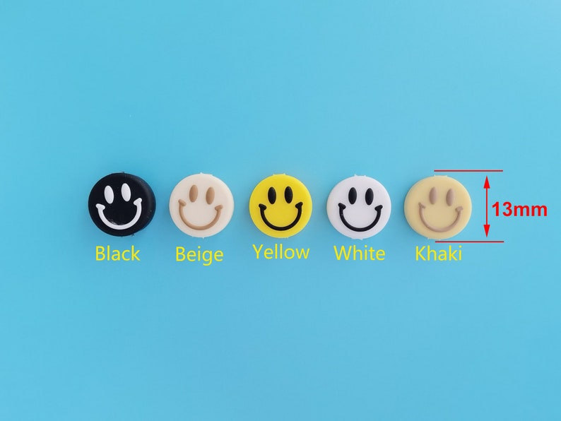 Smiley Silicone Beads, Face Silicone Beads, Bulk Silicone Beads, Silicone Bead Wholesale, BPA Free image 4