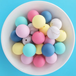 15mm Silicone Beads, Silicone Beads, Bulk Silicone Beads, Round Silicone Bead Wholesale, BPA Free