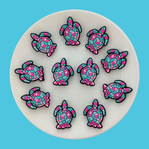 Colorful Sea Turtle Silicone Focal Beads ,Beads for Pens,Keychains,Bracelet