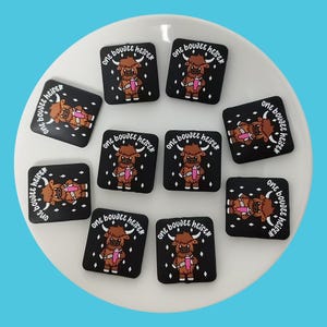 Boujee Heifer Silicone Focal Bead,Bulk Highland Cow Beads,For Jewelry Making