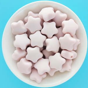 Star Silicone Beads, Pentagram Silicone Beads, Bulk Silicone Beads, Silicone Star Bead Wholesale, BPA Free image 3