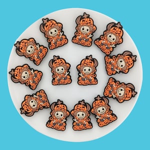 Ghost Pumpkin Silicone Beads,Halloween Ghost Silicone Focal Beads, Bulk Silicone Beads