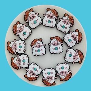 Lamb Silicone  Focal Beads,Animal Silicone Beads, Bulk Silicone Focal Beads, Silicone Bead Wholesale