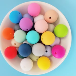 15mm Silicone Beads, Bulk Silicone Beads, Round Silicone Bead Wholesale
