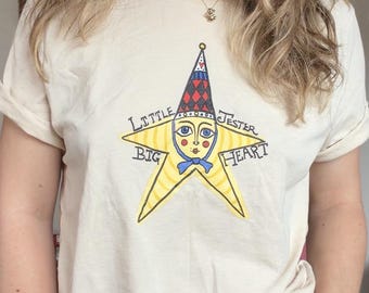 Little Jester Big Heart unisex soft tshirt 100% cotton