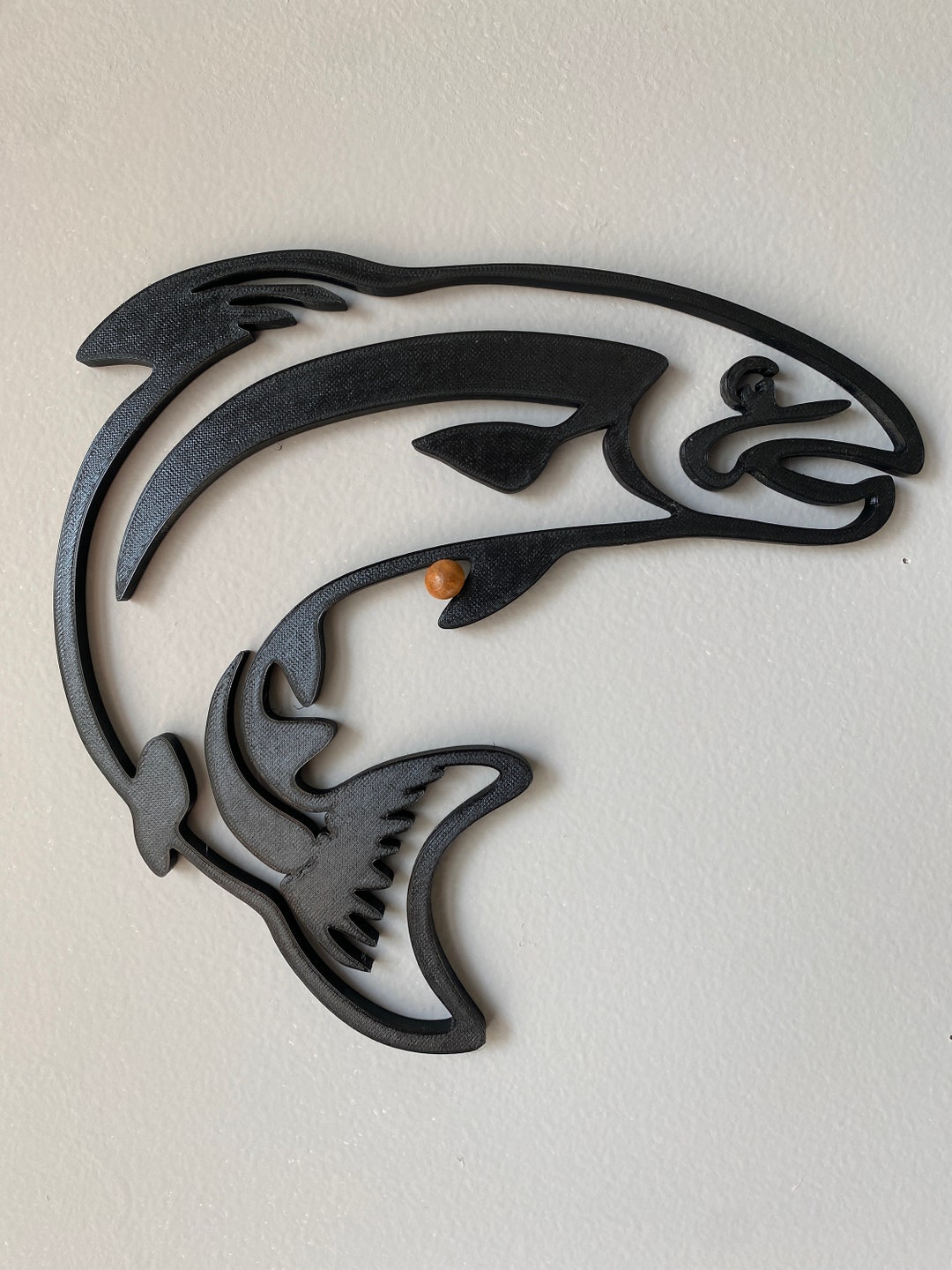 3D Printed Trout Wall Art Etsy