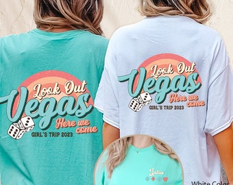 Vіntage Vegas Girls Trip 2023 Shirts / Las Vegas Birthday Shirts  Casino Tshirt Birthday Crew Shirt Comfort Colors Oversized DBACH35CC