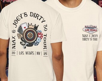 LAS VEGAS Dirty 30 Birthday Tour, Vegas 21st Birthday Las Vegas Trip Shirt 40th 50th Birthday Crew Shirts Vacation Casino Birthday Gift Tee