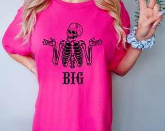 Skeleton Sorority Shirts / Comfort Colors Halloween Big Little Reveal Shirts GBig Skeleton Sorority College Merch / Spooky Sorority SR19CC