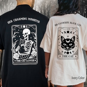 Halloween Couple Shirts / Fall Honeymoon Comfort Colors Bride Groom Matching Shirt Wedding Day His Her Spooky Skeleton Hand Shirt HLW02