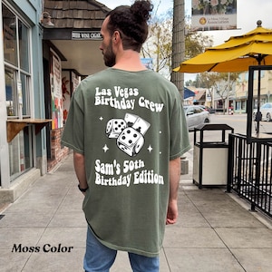Las Vegas 40th 30th 50th Birthday Shirt / Group Matching Shirts Birthday Crew Gambling Shirts Casino Birthday Trip TShirt Vegas   BD24