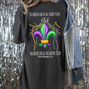 Custom New Orleans Birthday Squad Shirt, NOLA Bachelorette Bridal Party, Mardi Gras Krewe Shirt, Beads Booze I dos, Carnival Birthday Shirts