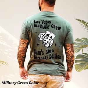 Las Vegas 40th 30th 50th Birthday Shirt / Group Matching Shirts Birthday Crew Gambling Shirts Casino Birthday Trip TShirt Vegas   BD24