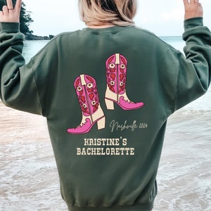 Nashville Bachelorette Party Sweatshirt, Texas Shirt, Nash Bash, Cowgirl Bachelorette Favors Country Western Bridal Party Last Rodeo Bride