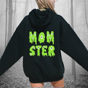 Halloween Matching Couple Hoodies / Spooky Mamster Dadster Anniversary 2023 Custom Couple Hoodie Goth Wedding Family Party Sweater  HLW02GD
