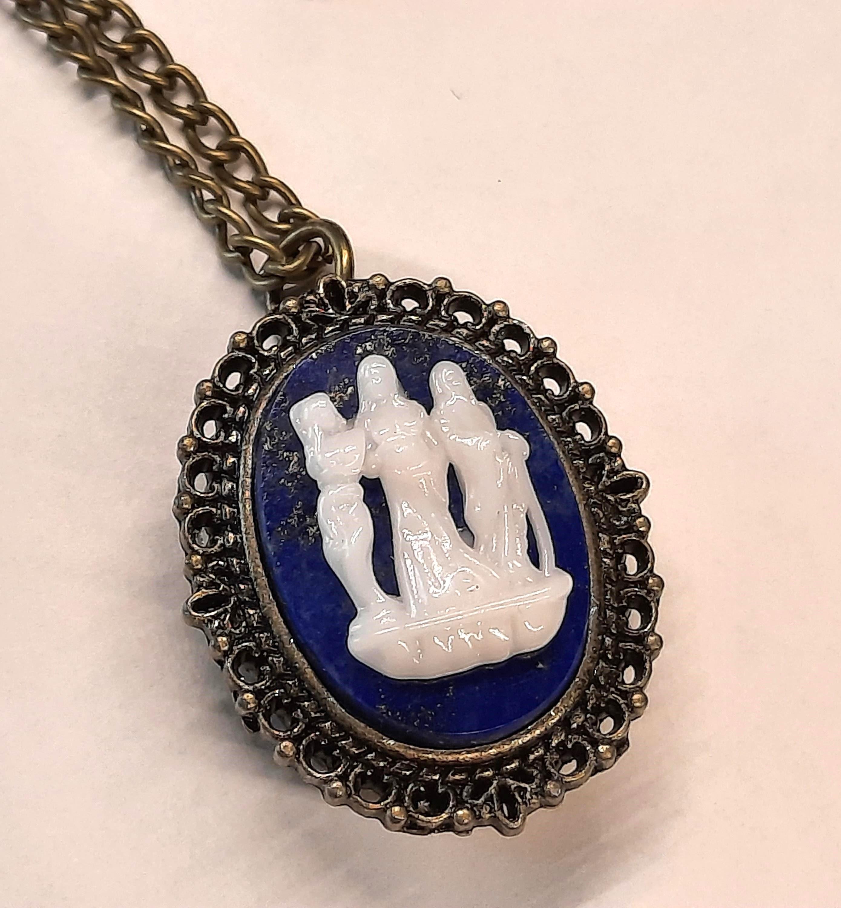 Agatha Harkness Purple Three Goddess Pendant Necklace