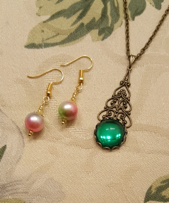 Titanic rose shop drops necklace