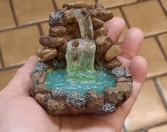 Mini Feengarten Wasserfall oder Puppenhaus Teich
