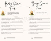 Classic Winnie the Pooh Bear Fun Baby Shower Game - Baby Shower Feud- Family Feud -Guess Cards -Instant Digital Print - 8x10  (2)5x7