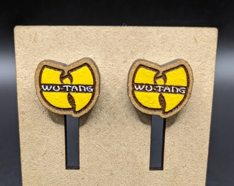 Wu Tang Emblem Stud Earrings