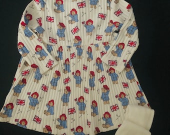 Baby Girls  Paddington Bear Crinkle Dress And Tights Set - 3/6 Months