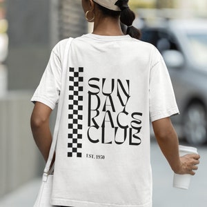F1, Sunday Racing Club UNISEX Tshirt, Formula One Merch, Aesthetic F1 Shirt, Racing Clothing, Paddock, Lights Out and Away We Go