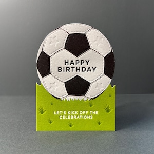 Happy Birthday Football Soccer Card (Dad, Husband, Friend, Brother, Son, Daughter)
