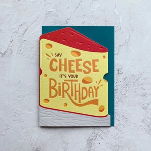 Carte de joyeux anniversaire au fromage (papa, maman, mari, femme, grand-père, ami)