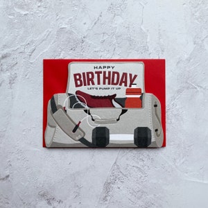 "Happy Birthday Gym Card (Papa, Ehemann, Ehefrau, Freund, Bruder, Schwester)"