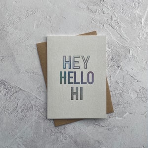 Hé bonjour salut déjoué Carte de vœux