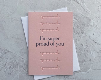 Super Proud Of You Greeting Card, Well Done, Passed Exams, Congratulations, Graduation