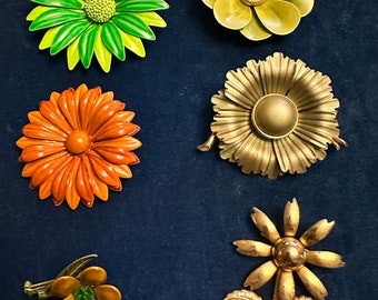 Vintage Flowe-broches