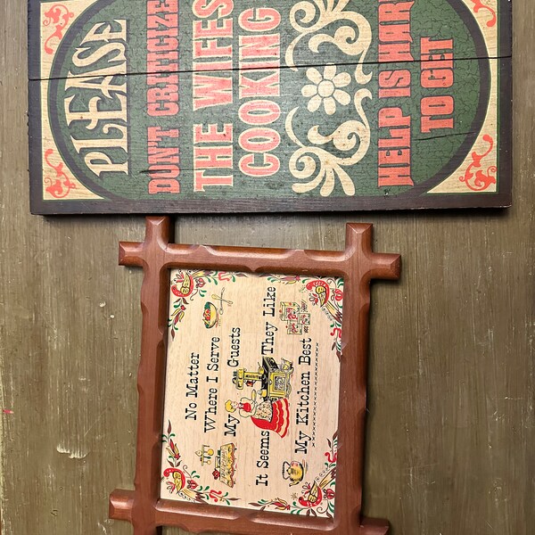 Vintage Kitchen Sign - Etsy