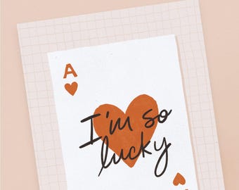 So Lucky Card // Valentine's and Anniversary Card