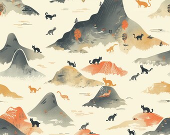 Mystical Cat Pattern 2