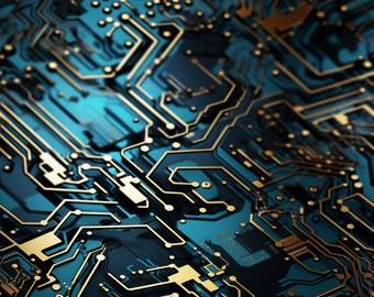 Circuit Board Pattern Digital Tile Pack – Tech-Inspired Seamless Designs for DIY Projects