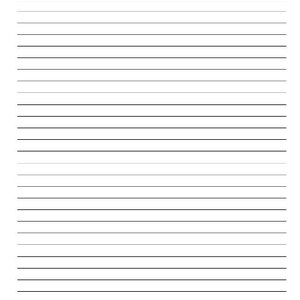 Printable Lined Paper Bundle | 8mm & 10mm | Writing and Drawing ...
